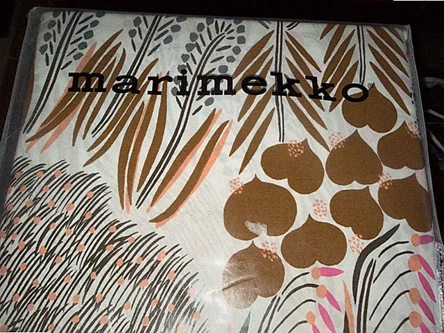 Marimekko King Duvet Cover + 2 King Shams Pieni Letto Floral Cotton New