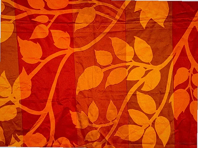Marimekko Madison WI orange yellow cotton sateen fabric Scandinavia 1/2 yard