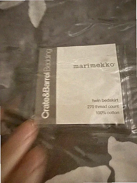 Marimekko Pair Of Twin Bedskirts New Sold As A Pair