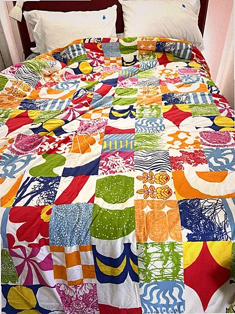 Marimekko Unikko Maija Isola Full/Queen Duvet Cover Set ~87 x 92 REVERSIBLE