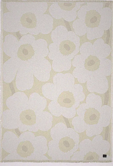 NWT $215 MARIMEKKO Unikko Cotton Throw Blanket 59"X86.5"