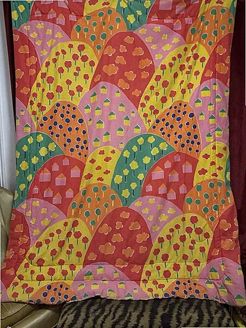 Vintage Rare Marimekko Ako Katsuji Wakisaka Blanket